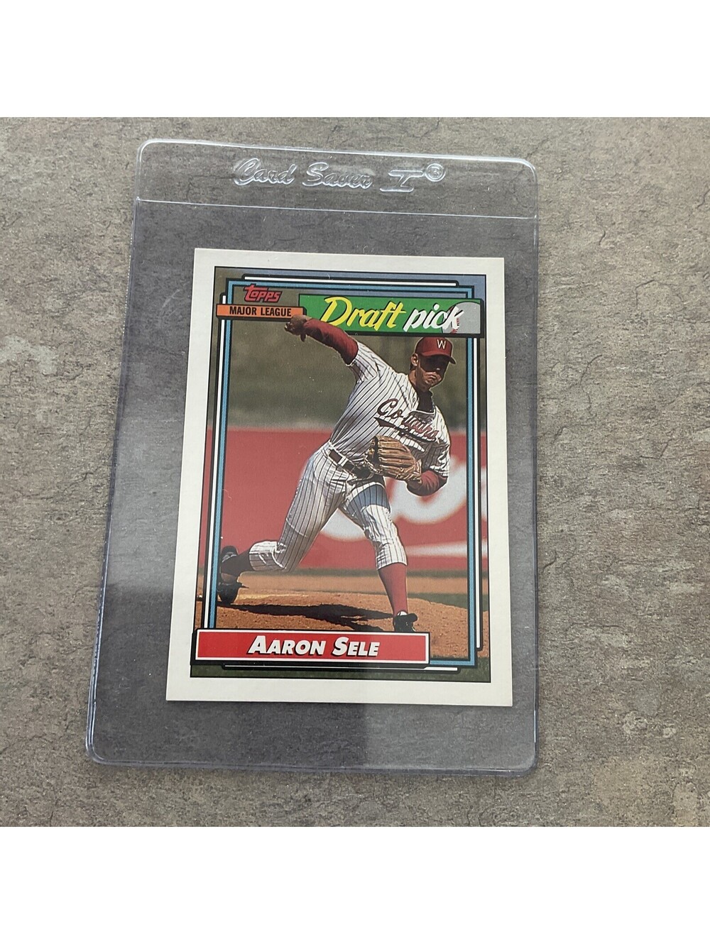 1992 Topps Baseball Card #504 Aaron Sele Rookie